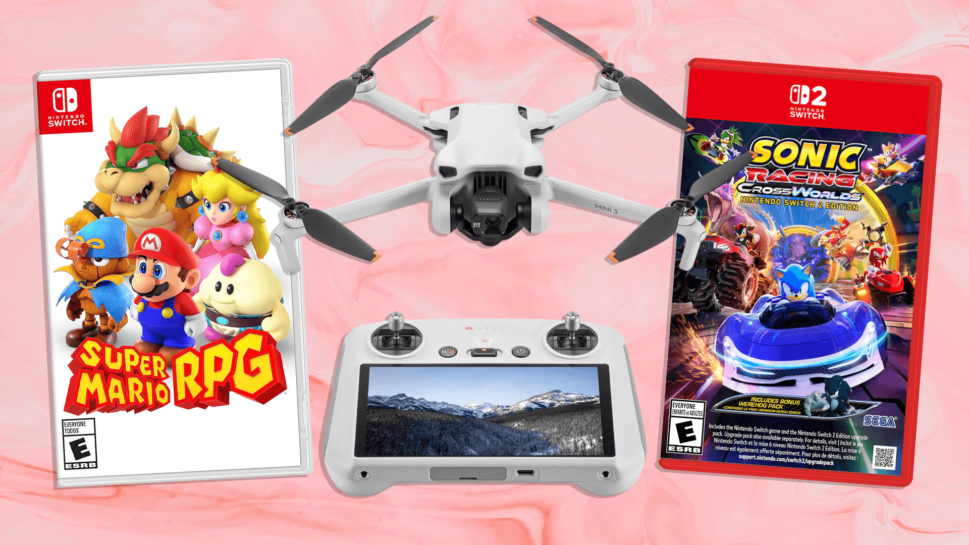 The Best Deals Today: DJI Mini 3, Sonic Racing: CrossWorlds, Super Mario RPG, and More