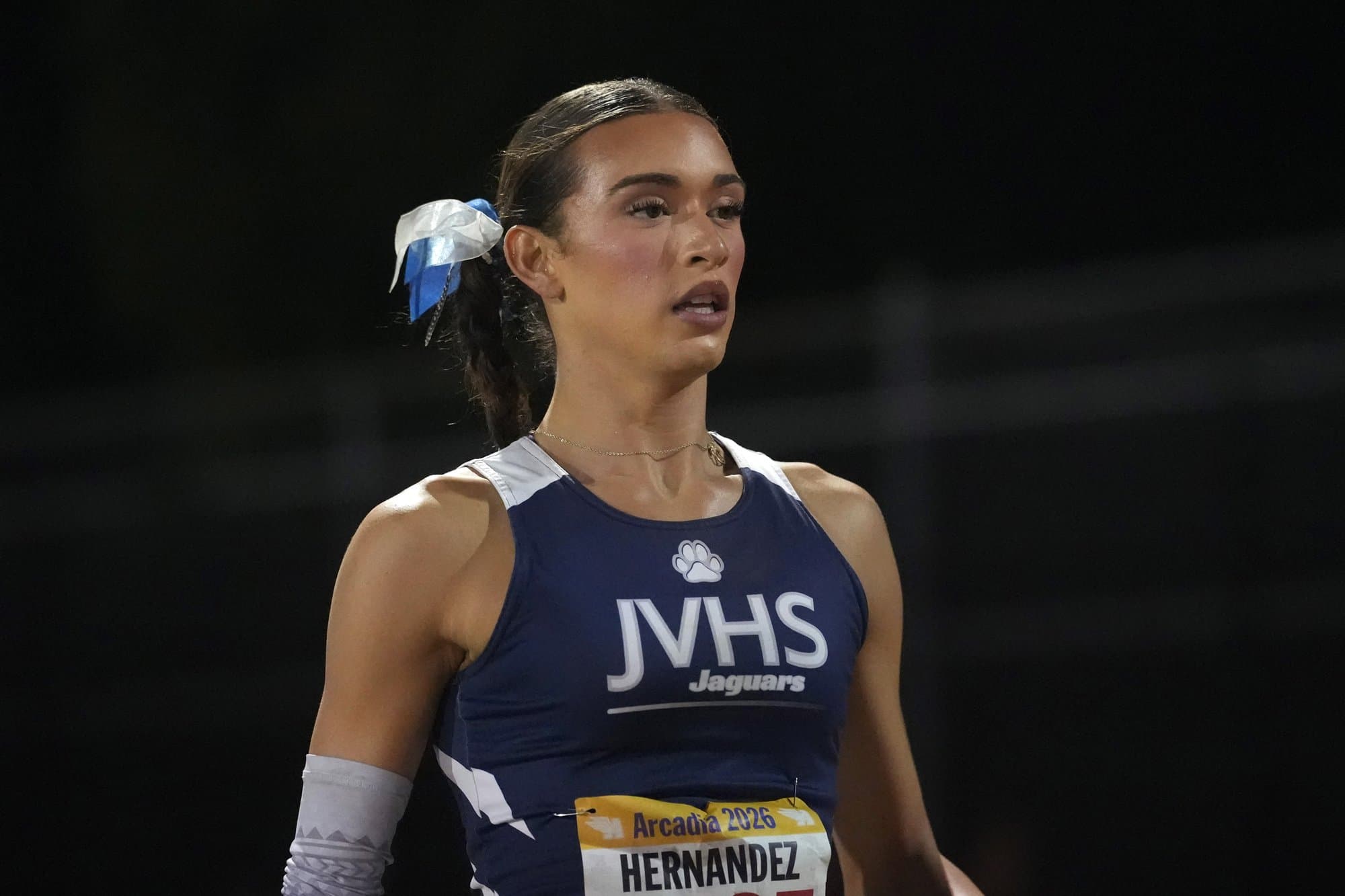 Transgender athlete wins three events as protest erupts at US track meet