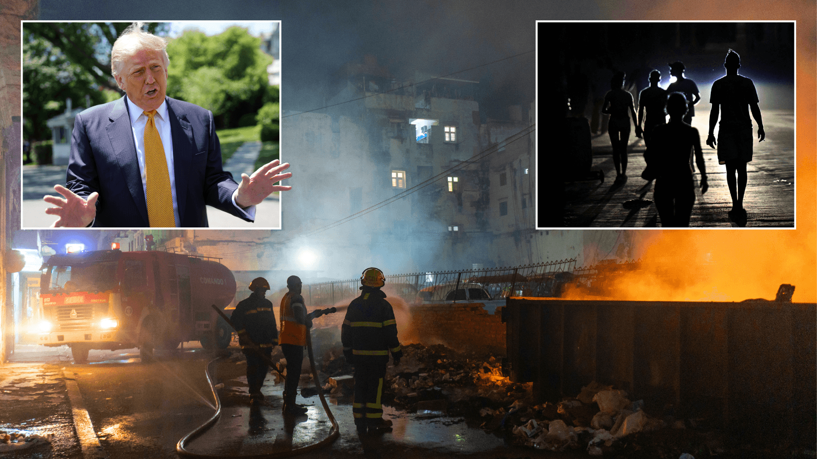 Cuba descends into violence and riots as country runs out of fuel - after rejecting $100million in US aid