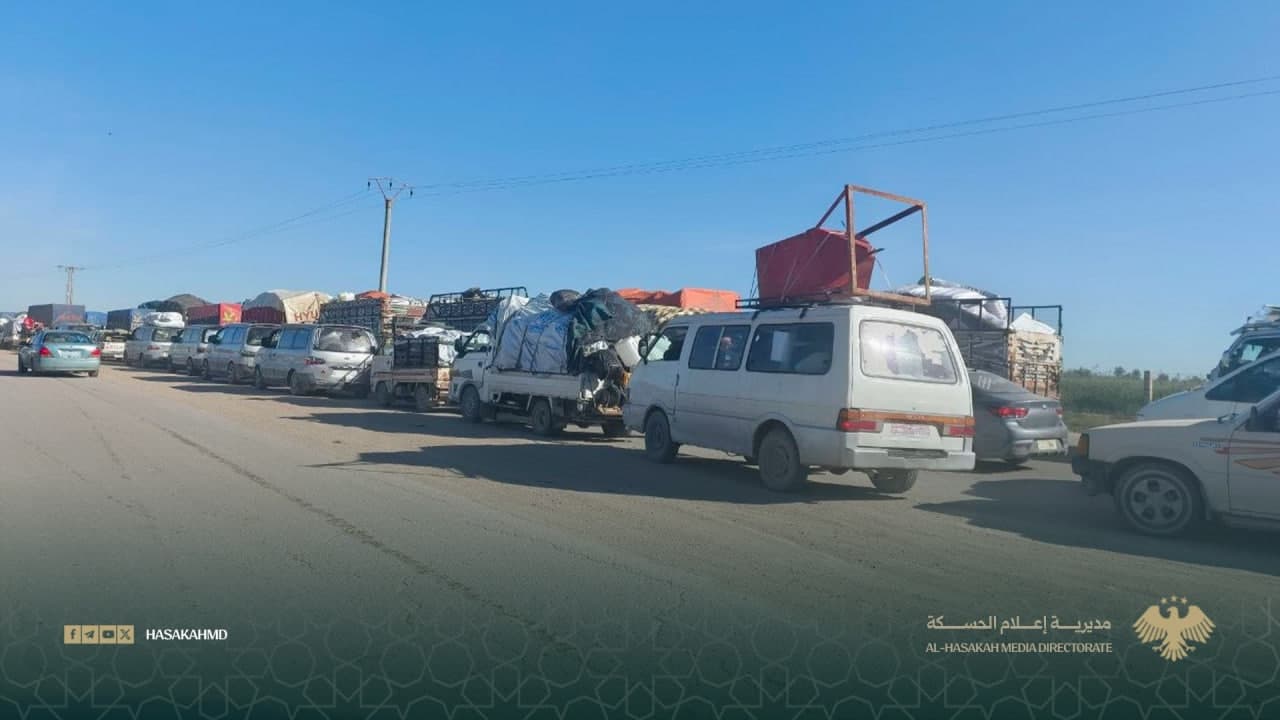 1,200 displaced families head for Afrin from Hasakah