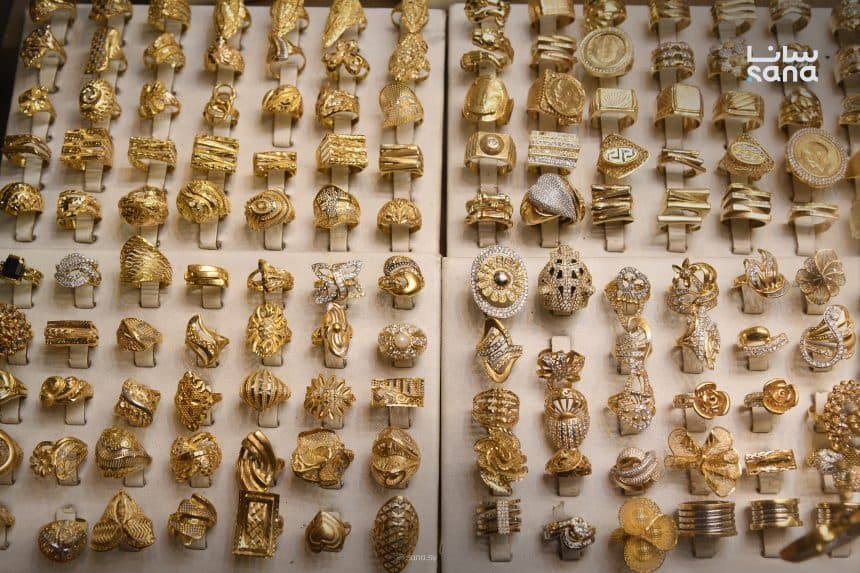 Syrian gold prices unchanged over weekend trading