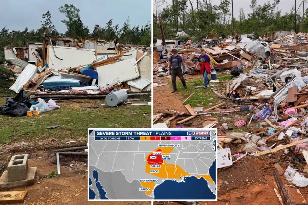 Severe thunderstorms with hail, damaging winds return to Plains through Mother’s Day as tornado threat looms