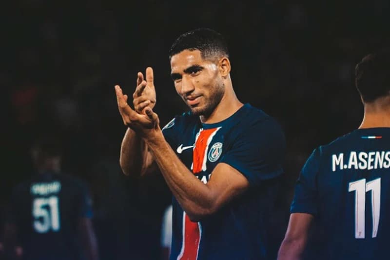 Hakimi Back To Training Ahead of PSG-Lens Clash After Injury