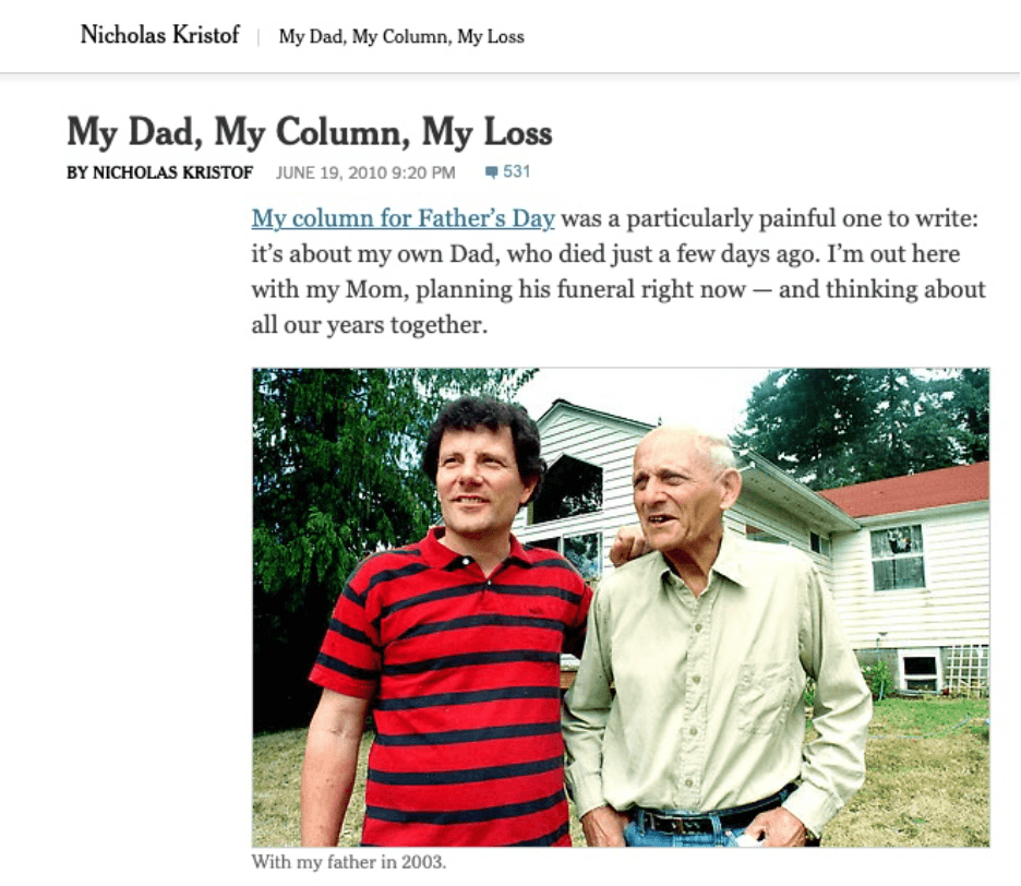 Times Columnist Kristof’s Father Fought on Nazi Side in World War II