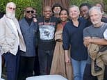 How many famous comedians can you name in this photo with Eddie Murphy?