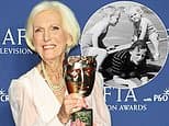 Dame Mary Berry, 91, says she wishes her beloved parents were still alive to see her win BAFTA Fellowship Award and pays tribute to late son William in heartfelt speech