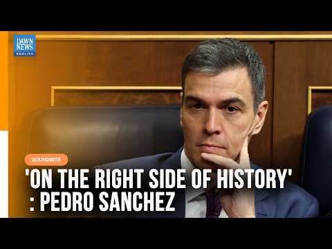 Pedro Sánchez says Spain’s Eurovision Boycott Over Gaza War is “Right Side of History” | Dawn News