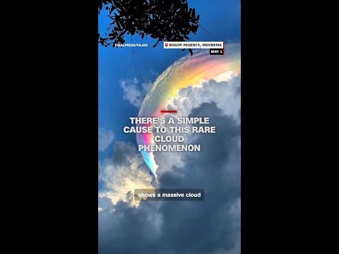 There's a simple cause to this rare cloud phenomenon