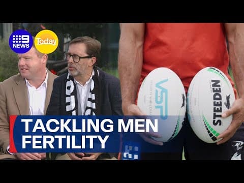 Rabbitohs partnering to help tackle men's fertility problems head-on | 9 News Australia