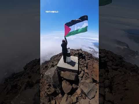 Portuguese activists raise Palestinian flag on highest peak in solidarity