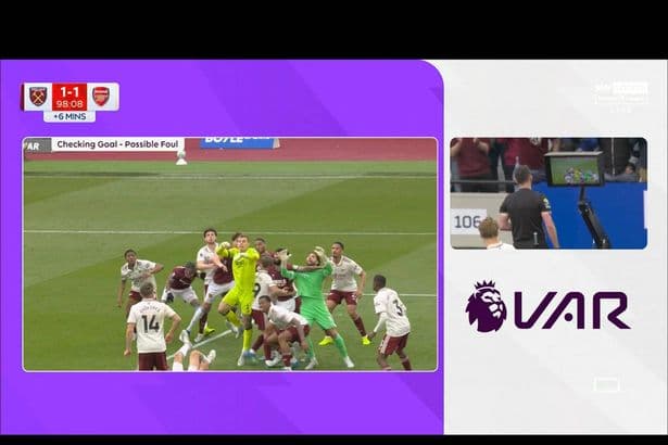 Huge VAR decision could decide title race as West Ham goal ruled out