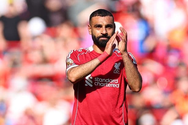Mohamed Salah presented with touching keepsake from Liverpool fan Sean Cox
