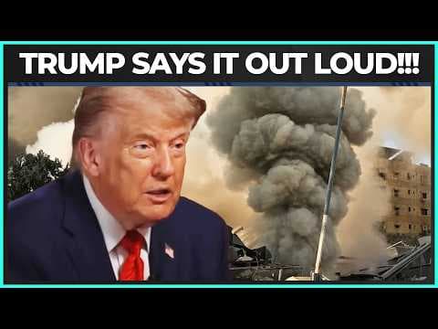 Trump ADMITS We Started Iran War...For ISRAEL!