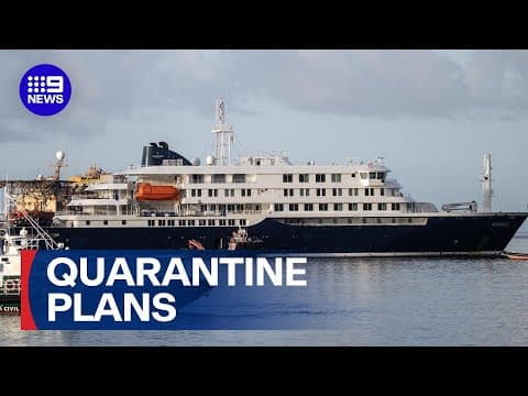 Australian passengers from hantavirus-hit cruise ship to be quarantined in Perth | 9 News Australia