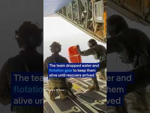 US Air Force rescues survivors after plane crash at sea | DW News