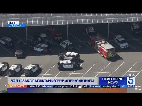 Six Flags Magic Mountain reopens after bomb threat