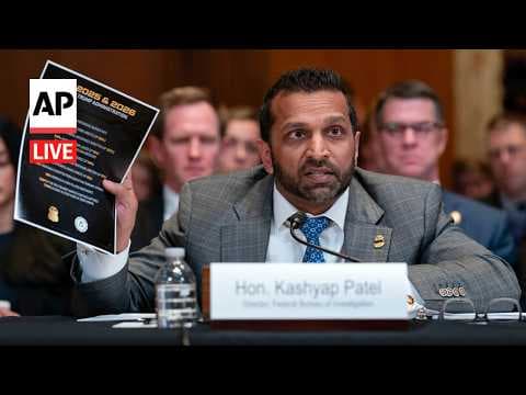 LIVE: Kash Patel and others testify before the Senate Appropriations Committee