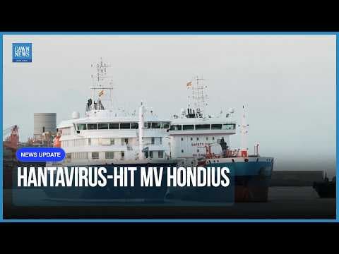 Hantavirus-hit MV Hondius Refuels At Tenerife Port Before Final Evacuations | Dawn News English