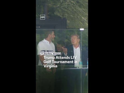 Trump Attends LIV Golf Tournament in Virginia
