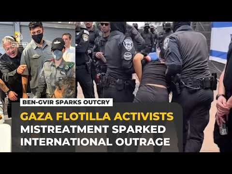 Global outrage mounts over Israeli minister’s video of detained Gaza flotilla activists