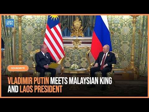Vladimir Putin Meets Malaysian King and Laos President at Kremlin After Parade | Dawn News English