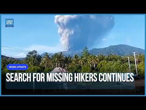 Indonesia Resumes Search For Three Missing Hikers After Mount Dukono Eruption | Dawn News English