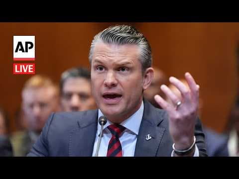 LIVE: Pete Hegseth appears before Senate defense budget hearing