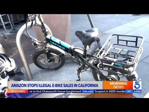 Amazon stops selling high-speed e-bikes in California