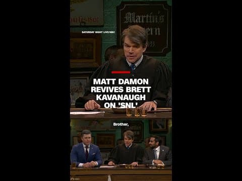 Matt Damon revives Brett Kavanaugh in third 'SNL' stint