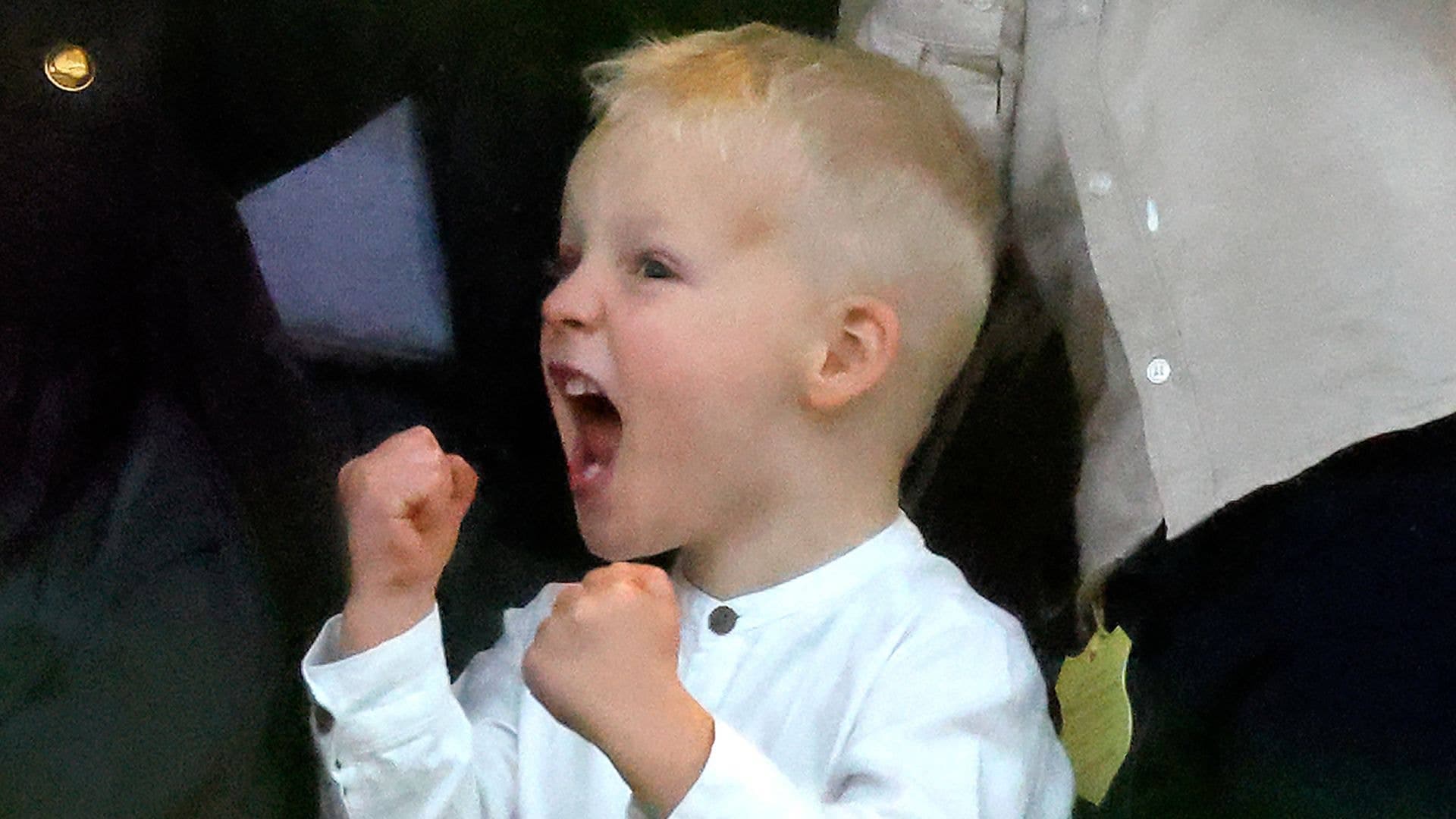 Lucas Tindall is as rambunctious as ever in adorable new photo