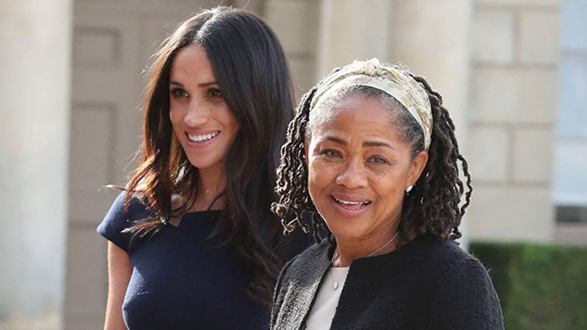 Doria Ragland, 69, looks decades younger in baggy jeans during outing with flame-haired grandchildren, Archie and Lilibet 
