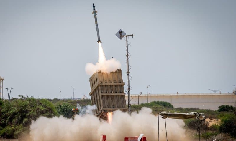 Hezbollah Drone Strikes Iron Dome Launcher