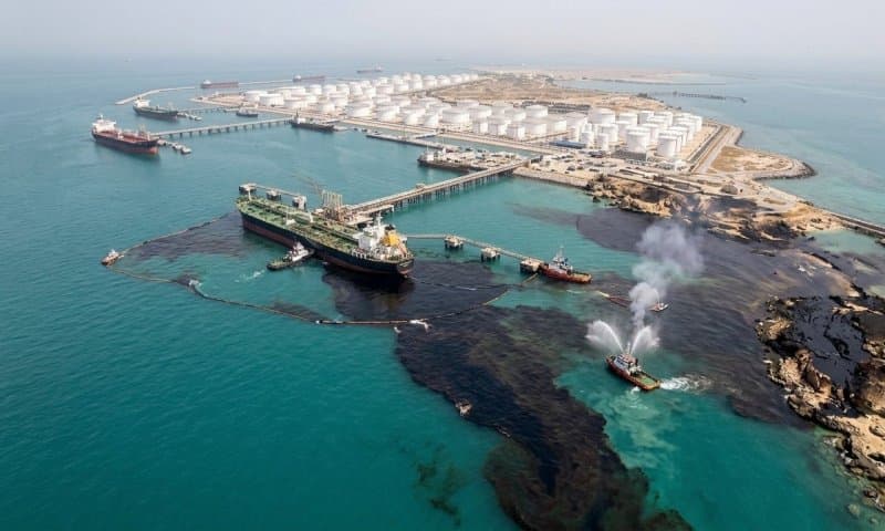 Environmental Sabotage? Massive Oil Spill Reported at Iran’s Kharg Island