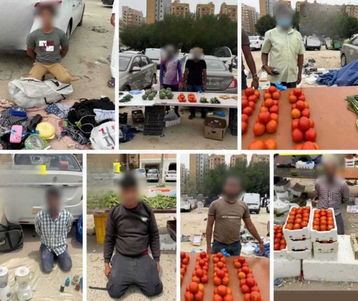 Authorities arrest 14 in separate crackdowns in Mahboula, Salmi