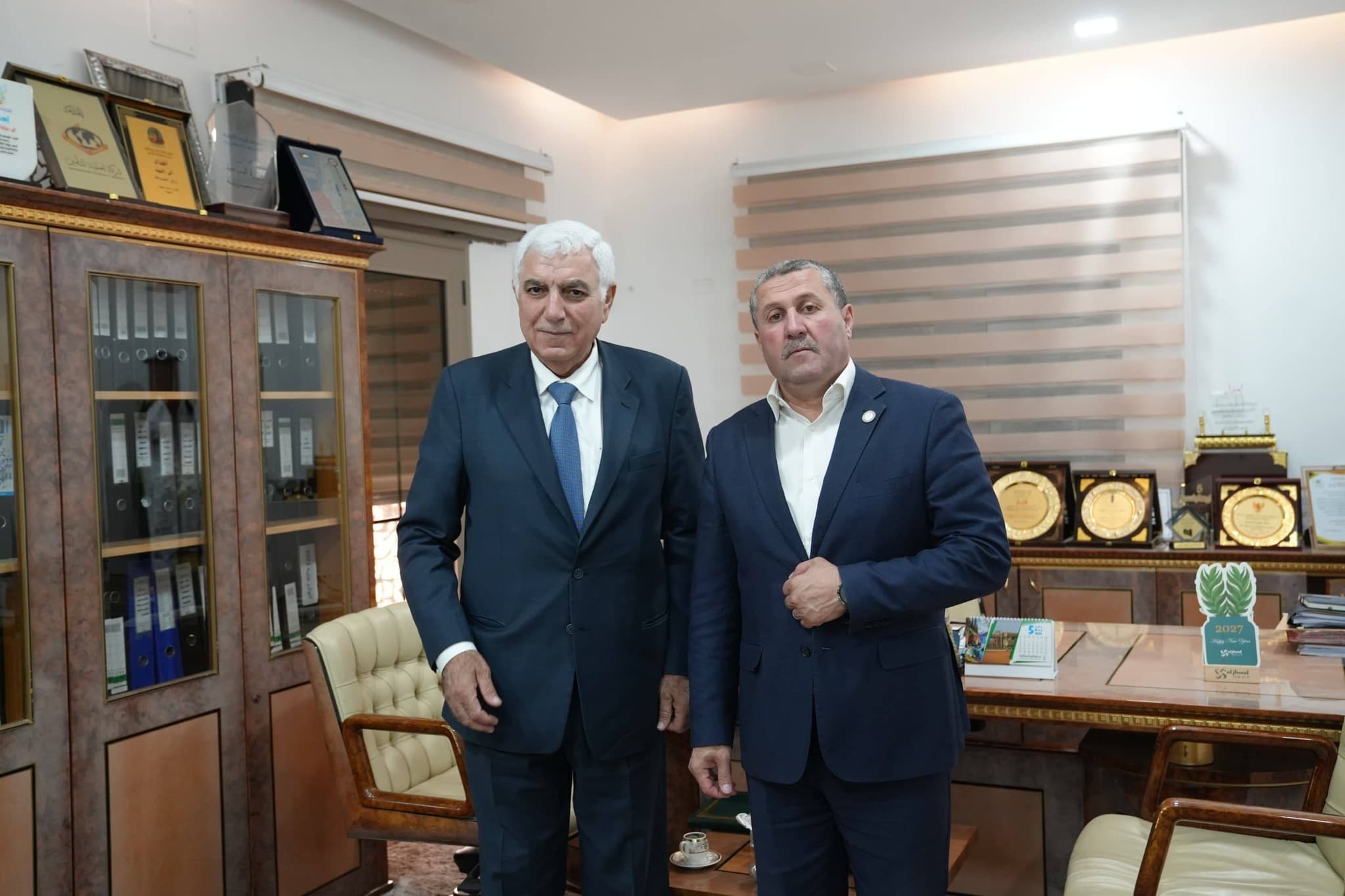 
Al-Fazzani meets with Youssef Saad