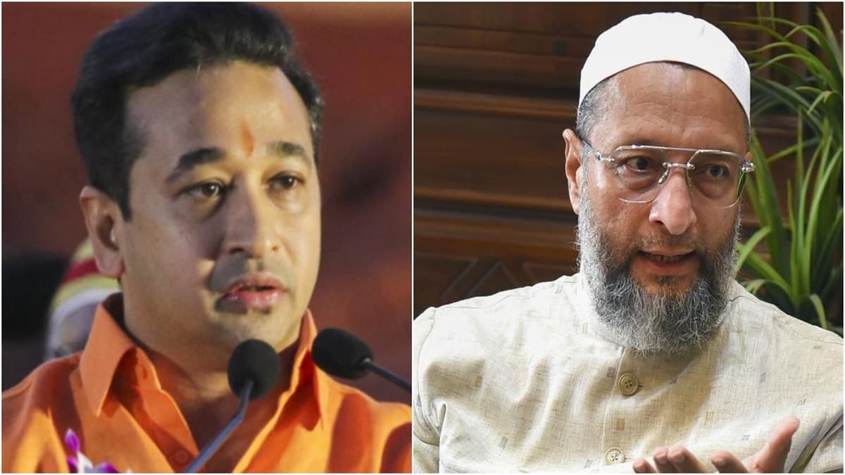'AIMIM is a terrorist organisation, no difference between Laden and Owaisi': Maharashtra minister Nitesh Rane