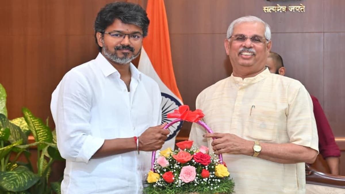 Tamil Nadu: Vijay meets Governor Rajendra Arelkar, stakes claim to form govt, to take oath tomorrow