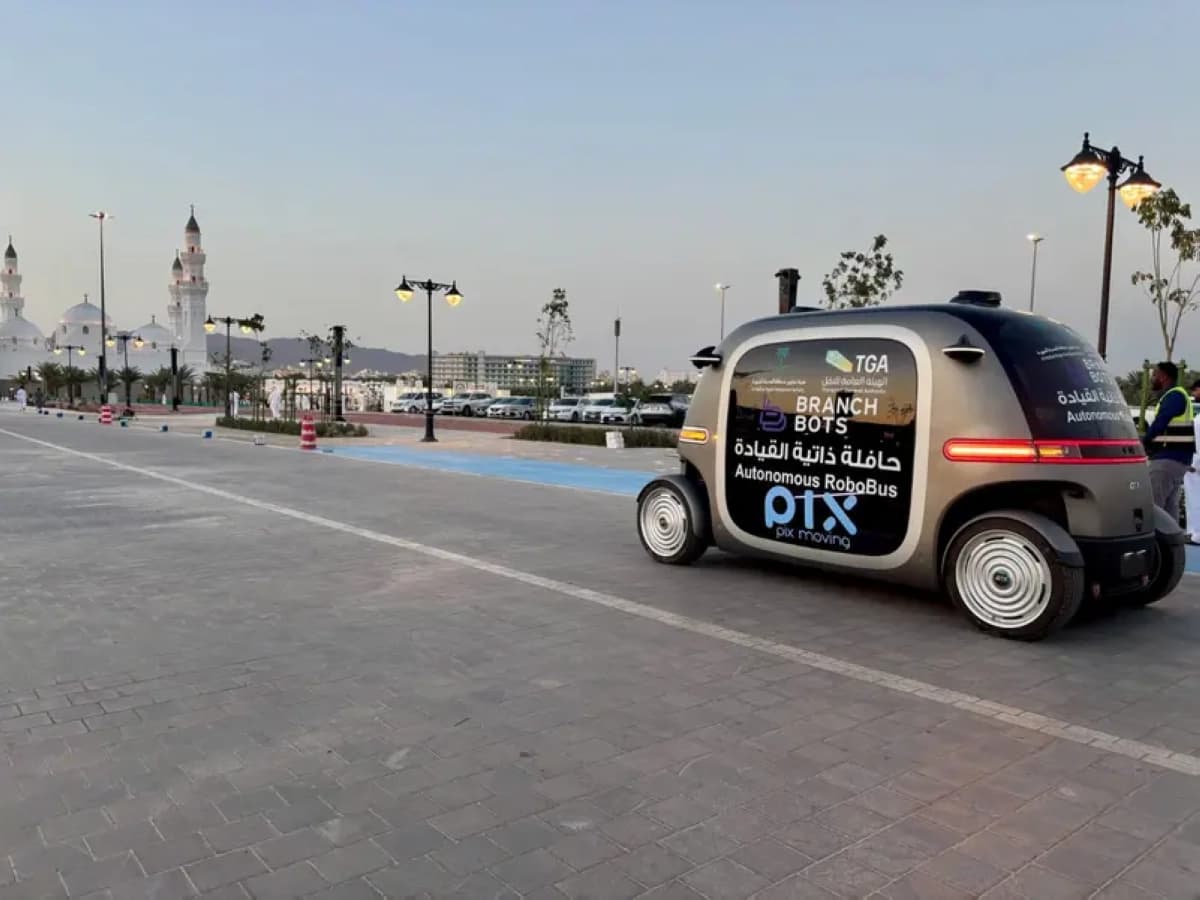 Self-driving shuttle bus trial service launched at Quba Mosque