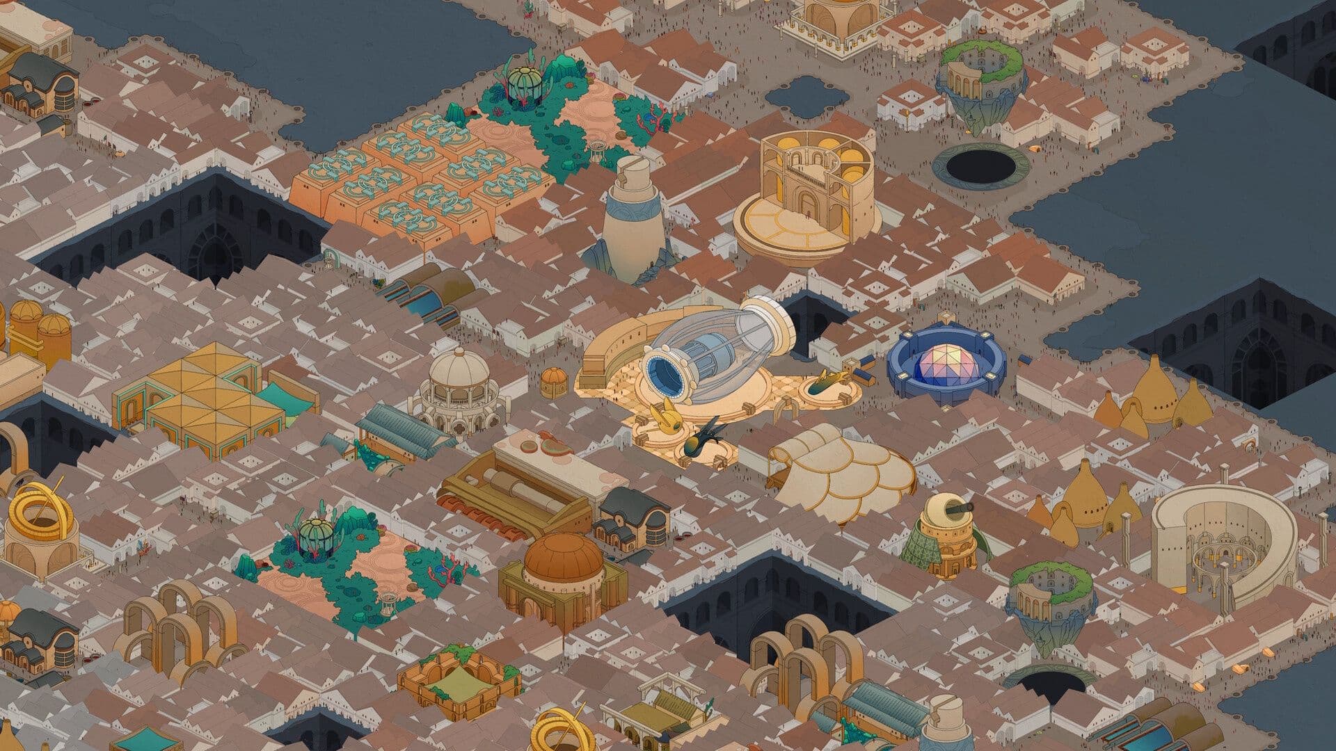 Amberspire review: a sci-fi city-builder that knows when enough is enough