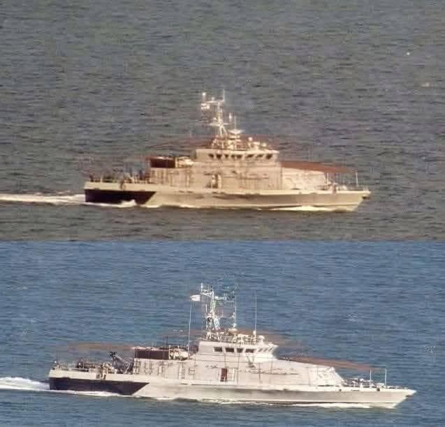 [Photo] A Russian warship with nets against drones and UAVs.