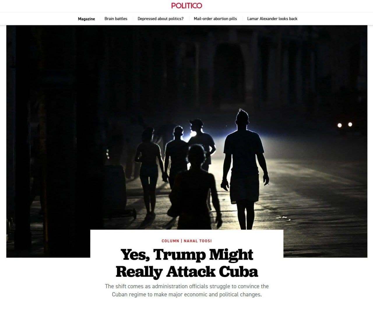 [Photo] 🇺🇸🇨🇺The US is seriously considering the possibility of launching strikes on Cuba, writ [...]