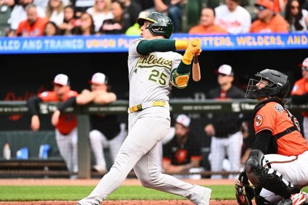 Top half of Athletics’ order rolls versus O’s