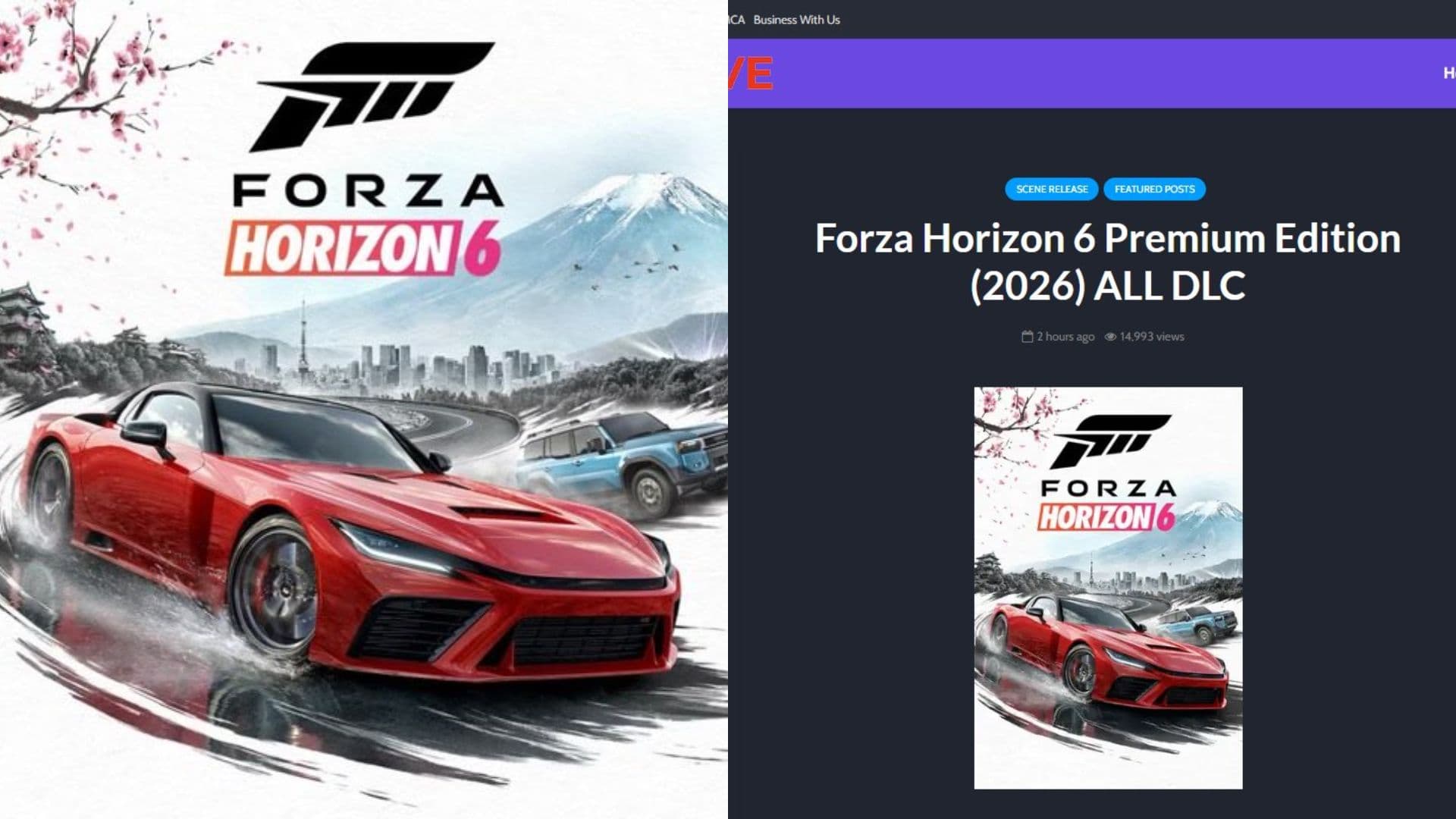 Forza Horizon 6 leaked 10 days before release