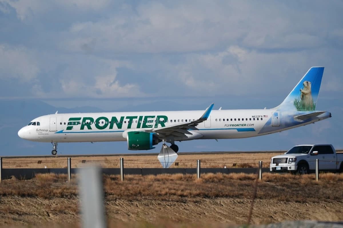 Frontier plane hits a pedestrian during takeoff at Denver airport
