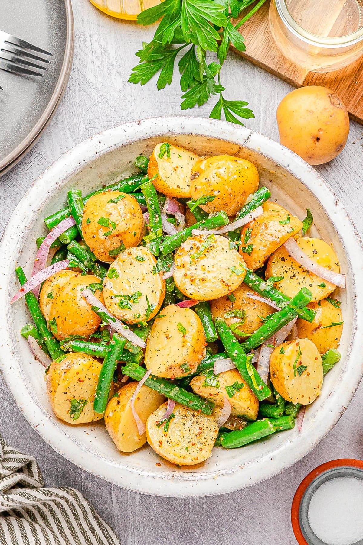 French Potato Salad with Green Beans