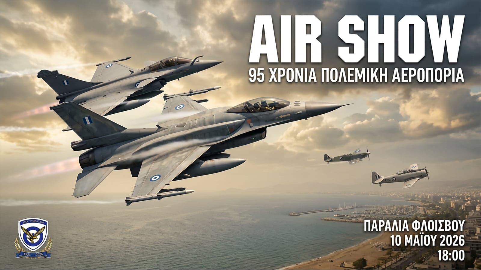 Faliro air show to celebrate Air Force’s 95th anniversary