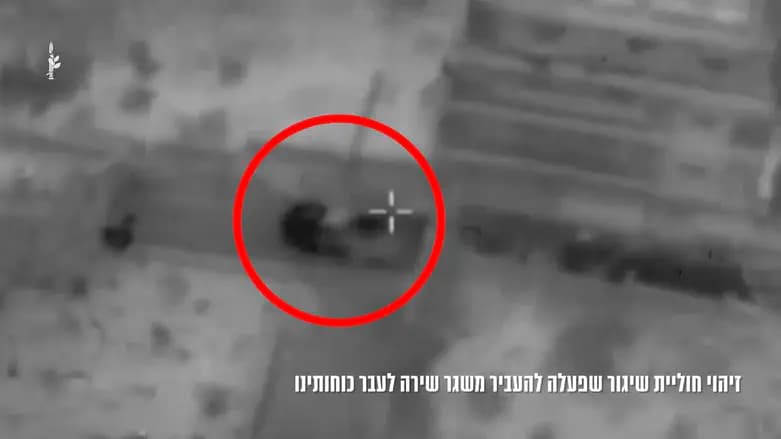 Watch: IDF strikes terrorists attempting to transport launcher that fired at troops