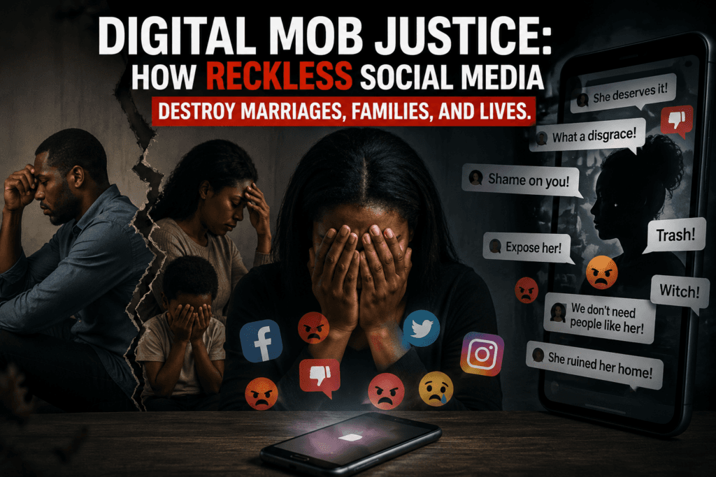 Digital Mob Justice: How reckless Social Media destroy marriages, families, and lives