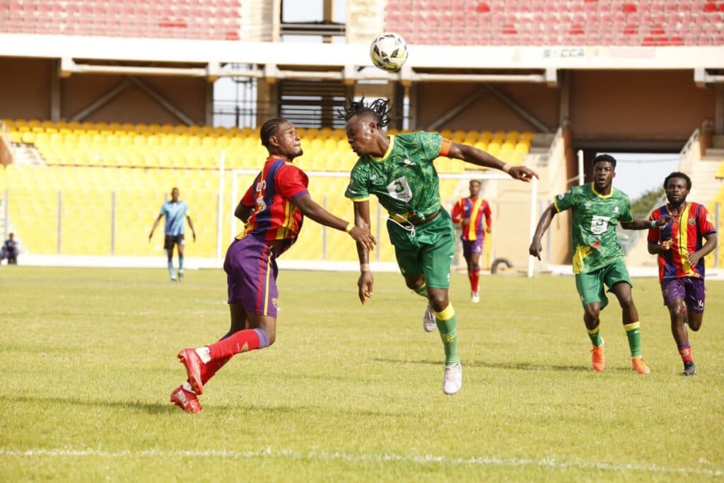 Aduana hold Hearts in Accra, as Phobians title hopes disappear