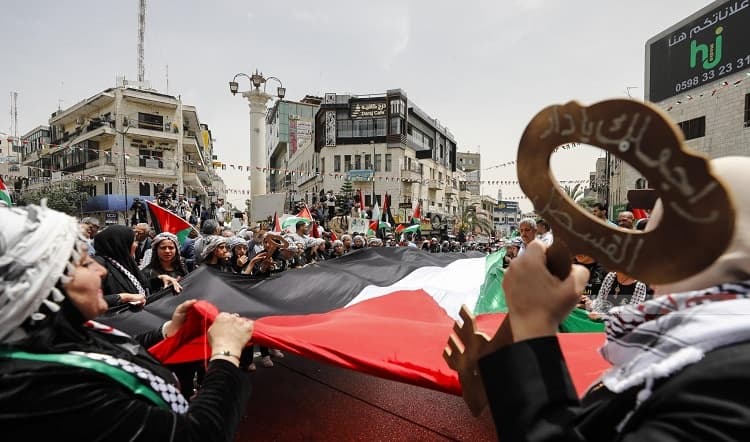 Palestinians mark 78th Nakba Anniversary with rally in Ramallah